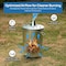 Gardenised Silver Outdoor Galvanized Metal Garden Incinerator Can, for Yard, Patio, and Backyard QI004569 - alternate 4