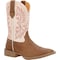 Durango Women's Western Boot, 7.5 M, 10 in H, Honey Tan and Metallic Peach DRD0482 - alternate 1