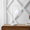 Jonathan Y Arco 18.25" Minimalist Mid-Century Arched Metal/Glass LED Table Lamp with Frosted Globe Shade, White JYL6010E - alternate 3