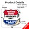 Signmission Private Driveway Shield Sign Private Dri, 18 inch X 18 inch, Vinyl Decal, 2PK SHI-D-2PACK-18-436 - alternate 2