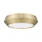 Z-Lite Quasars Modern Gold 1 Light Flush Mount 7701F12-MGLD-LED - alternate 2