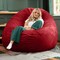 Homeroots 72" Cinnabar Microsuede Bean Bag Chair 546902 - alternate 6