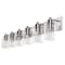 Jonathan Y Irving 40" 6-Light Seeded Glass/Iron Modern Contemporary LED Vanity Light, Nickel JYL7621A - alternate 3