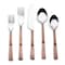 Homeroots Matte Copper Stainless Steel Five Piece Hand Forged Place Setting 568830 - alternate 5