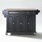 Crosley Full Size Wood Top Kitchen Cart KF30001EBK - alternate 1