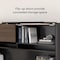 Bestar Connexion L-Shaped Workstation with hutch, Antigua/Black 93859-000052 - alternate 3