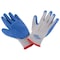 Diamondback GV-SHOWA/L Gripper Work Gloves, Men & Women, 10 in L, Knit Liner Cuff, Rubber Latex Coating, Grey & Blue GV-SHOW/AL - alternate 1