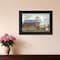 Homeroots Flower Wagon 3 Black Framed Print Wall Art 407308 - alternate 2