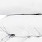 Homeroots White King Cotton Blend 1000 Thread Count Washable Duvet Cover Set 528121 - alternate 3