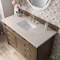 James Martin Vanities Brittany 48" Single Vanity, Saddle Brown, w/ 3 CM Siberian Silestone Top 650-V48-SBR-3SFR - alternate 3
