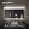 Anzzi 36in x 60in Frameless LED Front/Back Light Bathroom Mirror With Defogger BA-LMDFX021AL - alternate 3