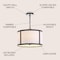 Jonathan Y Thatcher 17" Metal LED Pendant Light, Oil Rubbed Bronze/White JYL3510A - alternate 4