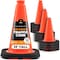 Xpose Safety Traffic Safety Cone, 12 in, PVC Plastic, No Collar, Orange, 12 pk OTC12-12-X-S - alternate 1