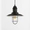 Jonathan Y Deere 12" Adjustable Iron/Glass Cage Light LED Pendant, Black JYL9537A - alternate 3