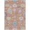 Homeroots 8' X 10' Orange Pink And Denim Blue Floral Washable Indoor Outdoor Area Rug 605316 - alternate 2