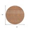 Homeroots 8' Orange And Ivory Round Chevron Washable Indoor Outdoor Area Rug 612288 - alternate 3