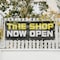 Signmission Tire Shop Now Open, 48 Inch x 120 Inch, Vinyl Banner B-120-30892 - alternate 2