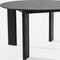 Homeroots 51" Black Solid Wood Round Top Dining Table 712181 - alternate 3