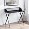 Homeroots 47" Black Wood and Metal X-Shape Computer Desk 568034 - alternate 1