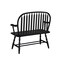 Homeroots 44in Black Solid Wood Distressed Bench 733251 - alternate 4
