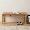 Homeroots 48in Natural and Aluminum Bench 668856 - alternate 3