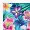 Homeroots Tropical Flowers 2 White Framed Print Wall Art 407884 - alternate 3