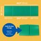 Flipside Green Plastic Study Carrels, 12 in x 46.5 in, 12PK 19473-12 - alternate 5