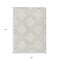 Homeroots 8' X 10' Ivory And Beige Geometric Washable Indoor Outdoor Area Rug 593777 - alternate 3