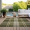 Homeroots 3' X 5' Olive Green Gold And Brown Plaid Washable Indoor Outdoor Area Rug 596351 - alternate 4