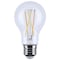 Satco 8W LED A19, 3000K-2000K Warm Dimming, Medium Base, Clear S12150 - alternate 1