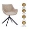 Leisuremod Markley Swivel Leather Dining Arm Chair with Iron Legs, 2PK ESCBL-26-TP2 - alternate 3