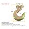Mytee Products 1/2in Clevis Slip Hook G70 Tow Chain Wrecker Truck Trailer Tie Down, 4PK CH12-SHx4 - alternate 2