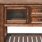 Homeroots 58in Rustic Brown Rolling Kitchen Cart With Storage 285819 - alternate 3