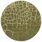 Homeroots 8' Olive Green And Dark Green Round Abstract Washable Indoor Outdoor Area Rug 601154 - alternate 4