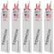 Milwaukee Tool 6" 18 TPI The Torch SAWZALL Blades (5 Pk) 48-00-5784 - alternate 1