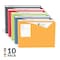 C-Line Products 8-1/2" x 11" Assorted Write-On Poly File Jackets, 10/PK 63160 - alternate 1
