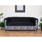 Homeroots 72" Black And White Velvet Zebra Sofa 530466 - alternate 1