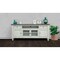 Homeroots 79" Ivory Solid Wood Open shelving Distressed TV Stand 528714 - alternate 4