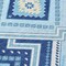 Homeroots 9' X 12' Navy Blue Aqua And Ivory Tribal Washable Indoor Outdoor Area Rug 598140 - alternate 4