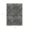 Homeroots 5' X 8' Black And Ivory Abstract Washable Indoor Outdoor Area Rug 598951 - alternate 3