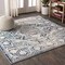 Jonathan Y Modern Persian Vintage Medallion Navy/Light Gray 6 ft Square Area Rug MDP100B-6SQ - alternate 1