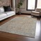 Homeroots 8' X 10' Tan Gray And Brown Oriental Washable Indoor Outdoor Area Rug 604722 - alternate 3