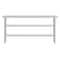 Flash Furniture Reese 24x72 Portable Work Table, Stainless Steel Top Shelf and 2 Adjstbl Glvnzd Steel Undershelves NH-WT-GU-2472-GG - alternate 2