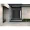 Vdomdoors Front Exterior Prehung Metal-Plastic Double Doors / MANUX 8111 Matte Black / Sidelite Exterior Wind MANUX8111DEXD-BLK-RH-W72+12xH80 - alternate 2