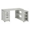 Homeroots 60" Gray L Shape Computer Desk With Three Drawers 333522 - alternate 4