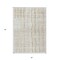 Homeroots 5' X 8' Ivory Brown And Gold Striped Washable Indoor Outdoor Area Rug 597398 - alternate 6