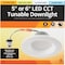 Unbranded 5''/6'' Retrofit IC Rated White LED CCT Tunable Downlight with Baffle Trim 1100 Lm. D836-CCT - alternate 3