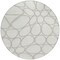 Homeroots 8' Ivory And Gray Round Abstract Washable Indoor Outdoor Area Rug 600542 - alternate 3