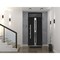 Vdomdoors Steel Door Deux 1755 Black Enamel Transom Window Stainless Inserts Single Modern Painted-W36xH80+16 DEUX1755EXD-BLK-W36 x H80+16-Left-hand Inswing - alternate 2
