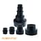 Powertec Modular Step 4 in 1 Adapter - Shop Vac Dust Collector Hose Fitting, 1PK 70297N - alternate 2